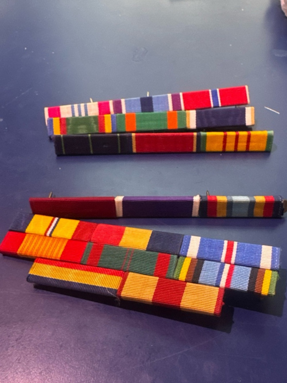 Colorful Military Ribbon Bar Set - Multicolor